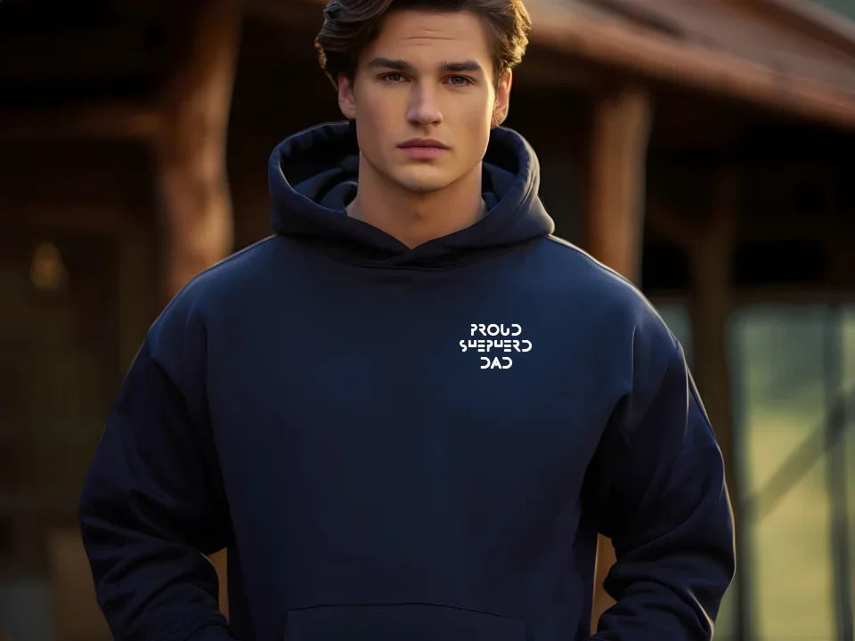 Personalised dog parent hoodie with custom front text. Ideal for pet lovers who want to add their own message, name, or quote — great for everyday wear, training walks, or thoughtful gifts.