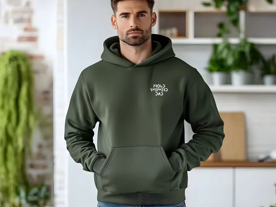 Personalised dog parent hoodie with custom front text. Ideal for pet lovers who want to add their own message, name, or quote — great for everyday wear, training walks, or thoughtful gifts.