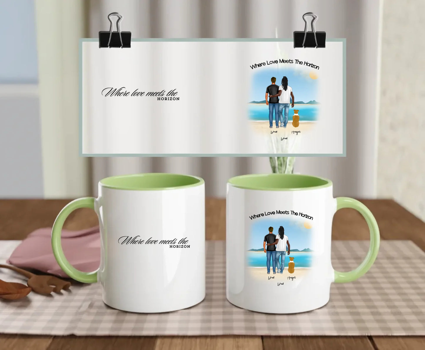 Him & Him Edition mug in green