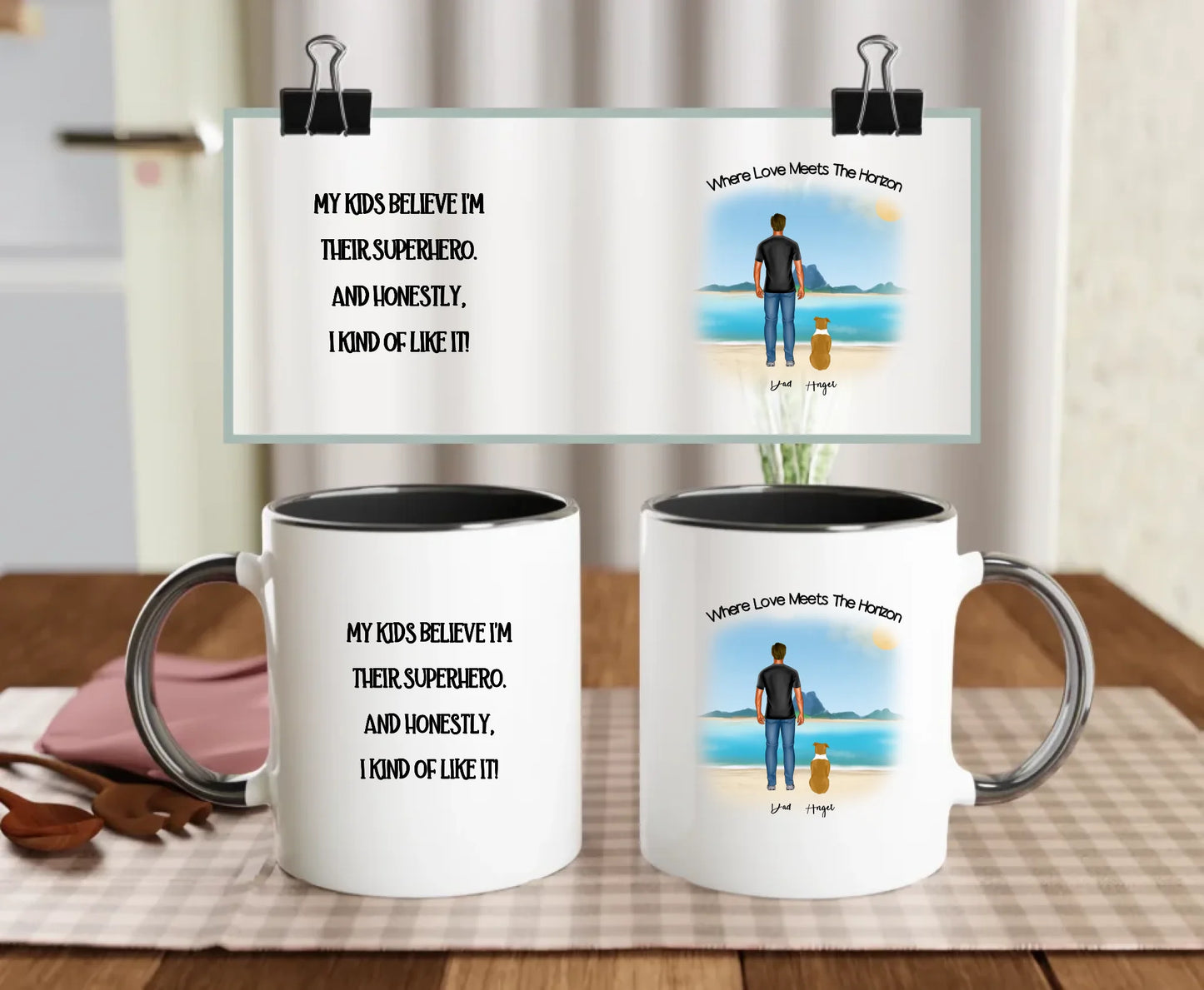Single Dad Edition mug in black