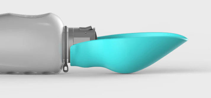 HydroMate XL™ | 800ml Leak-Proof Dog Water Bottle with One-Hand Use and Foldable Bowl for All Dogs Including Large Breeds and Multiple Pets