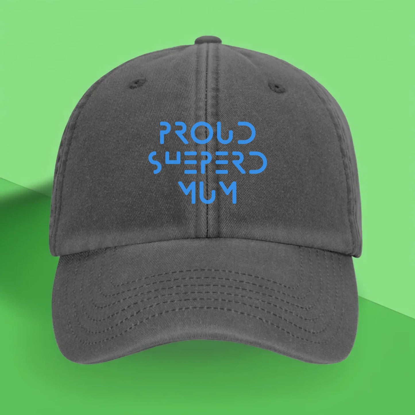 Front: Personalised Dog Parent Hat – Front View AguaThread