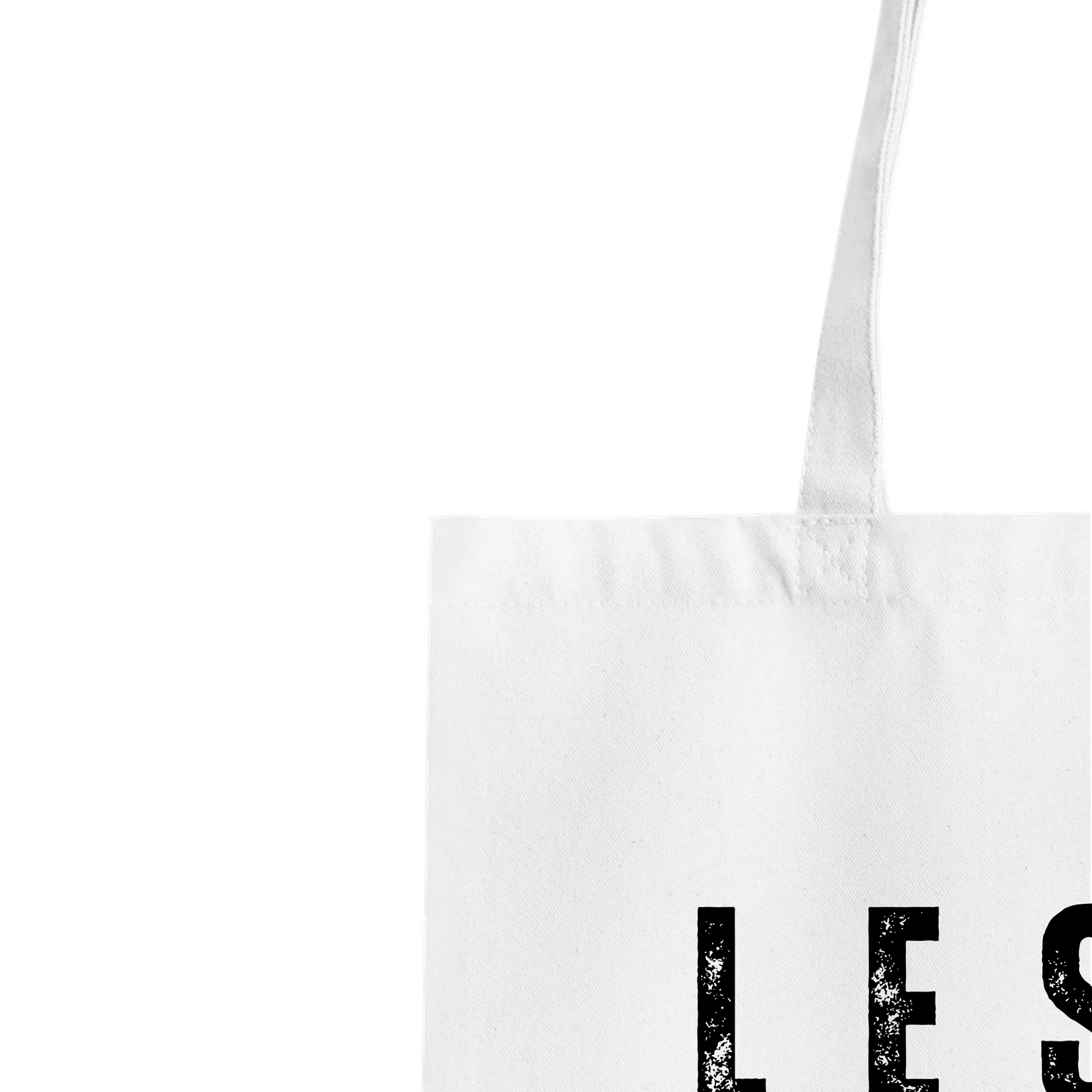 LESS PEOPLE LESS BULLSHIT Organic Tote Bag | Unique & Fun Gift For Dog Lovers