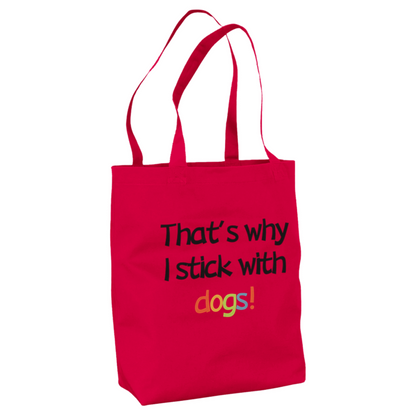 LESS PEOPLE LESS CHAOS Organic Tote Bag | Unique & Fun Gift For Dog Lovers