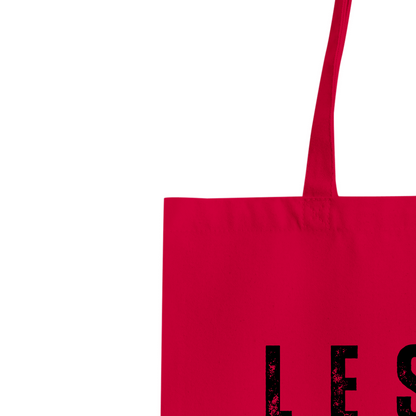 LESS PEOPLE LESS CHAOS Organic Tote Bag | Unique & Fun Gift For Dog Lovers