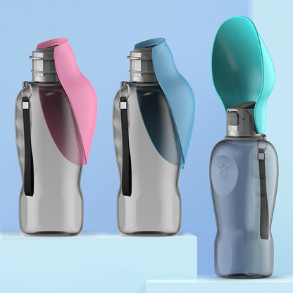 HydroMate XL™ | 800ml Leak-Proof Dog Water Bottle with One-Hand Use and Foldable Bowl for All Dogs Including Large Breeds and Multiple Pets