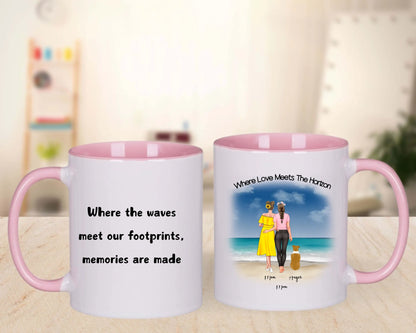 pink combo mug