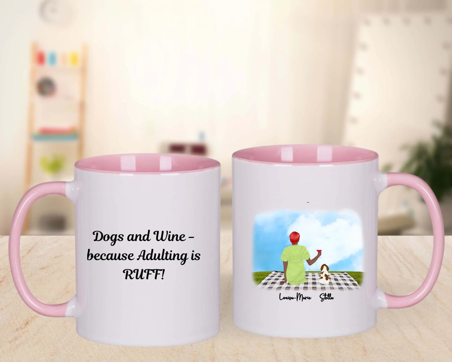 pink combo mug