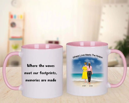 pink combo mug