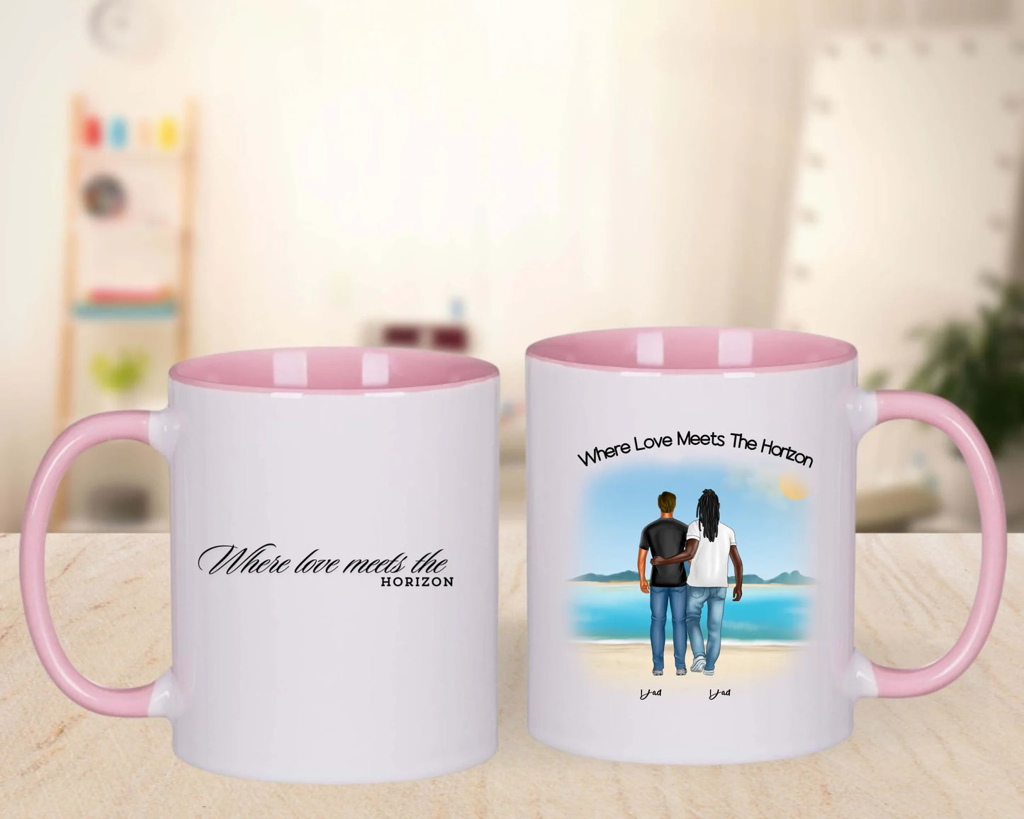 pink combo mug