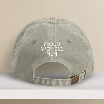 Adjustable sand cap with white embroidered text on the back. Ideal for adding a name, adoption year, or a fun message — a warm-toned, thoughtful gift for proud pet parents.
