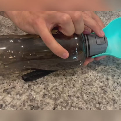HydroMate XL™ | 800ml Leak-Proof Dog Water Bottle with One-Hand Use and Foldable Bowl for All Dogs Including Large Breeds and Multiple Pets