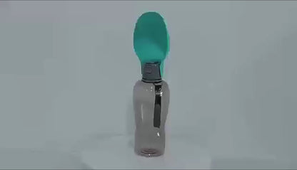 HydroMate XL™ | 800ml Leak-Proof Dog Water Bottle with One-Hand Use and Foldable Bowl for All Dogs Including Large Breeds and Multiple Pets